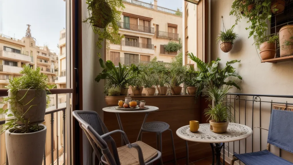 Raíces de espinaca revisadas dentro de un pod del kit de hidroponía en un piso de Barcelona