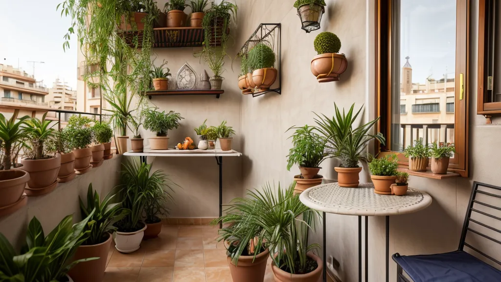 Pulverización de agua sin cal sobre el musgo de una kokedama de interior