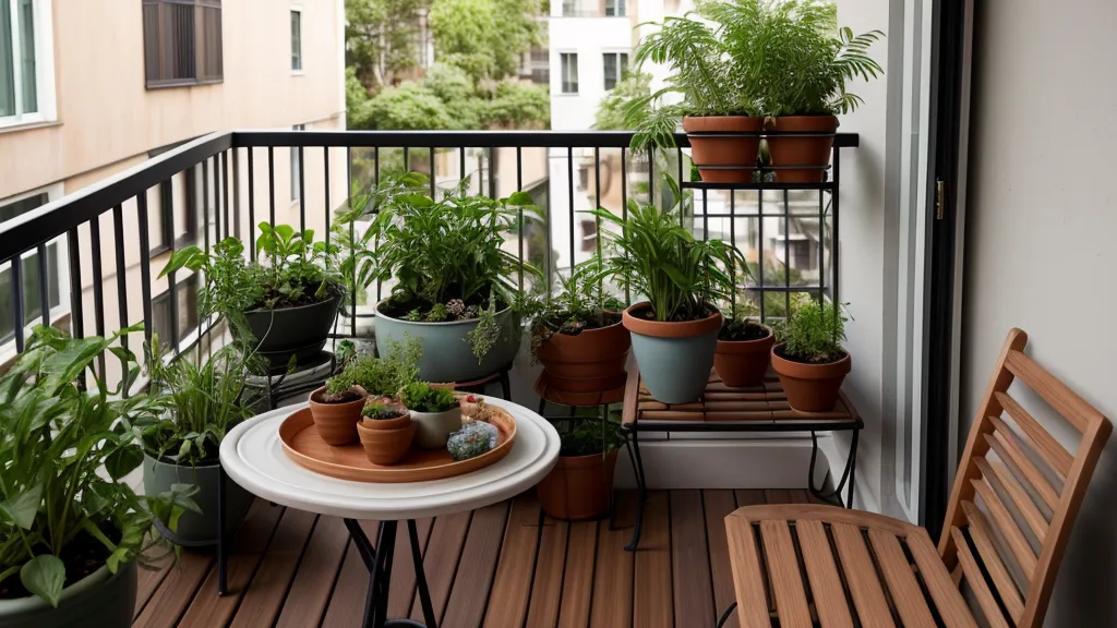 Composición de tres kokedamas sobre un espejo antiguo, idea de decoración para piso pequeño
