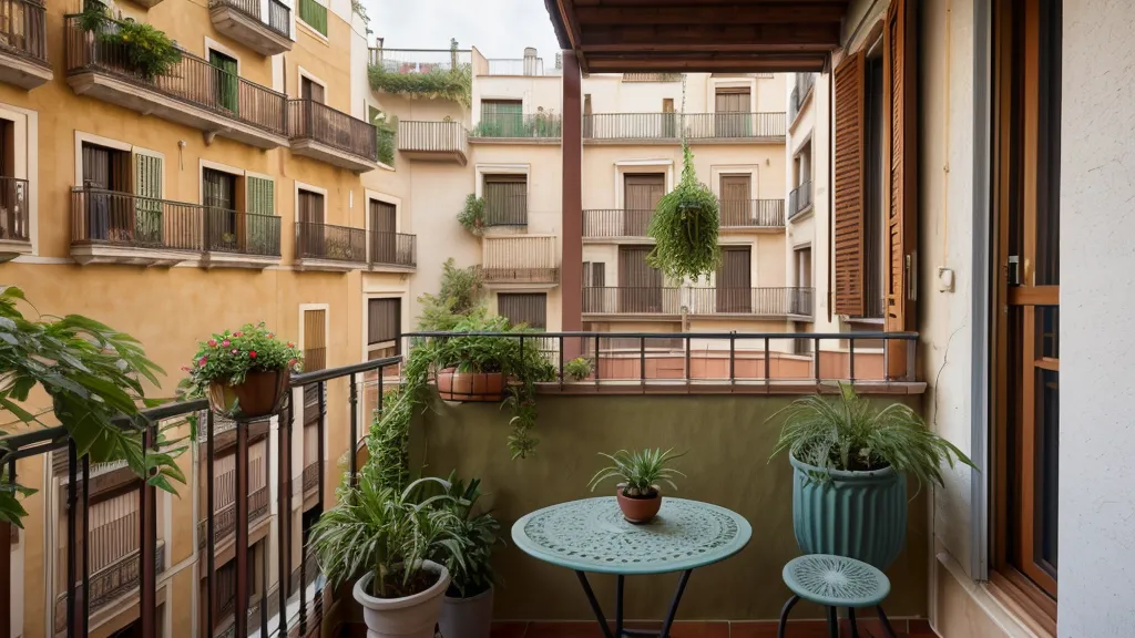 Maceta vacía en la ventana de la cocina antes de empezar el huerto urbano de invierno