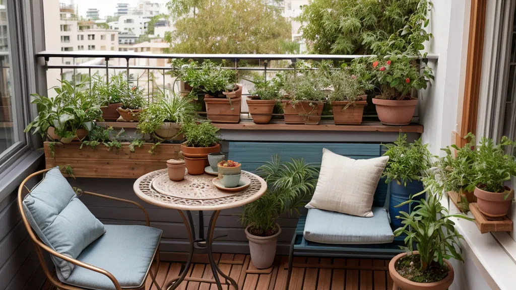 Manos preparando una kokedama artesanal, parte del huerto urbano de invierno en la ventana