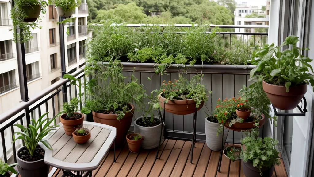 Ventana de cocina con plantas de invierno saludables gracias al camino orgánico en un balcón norte