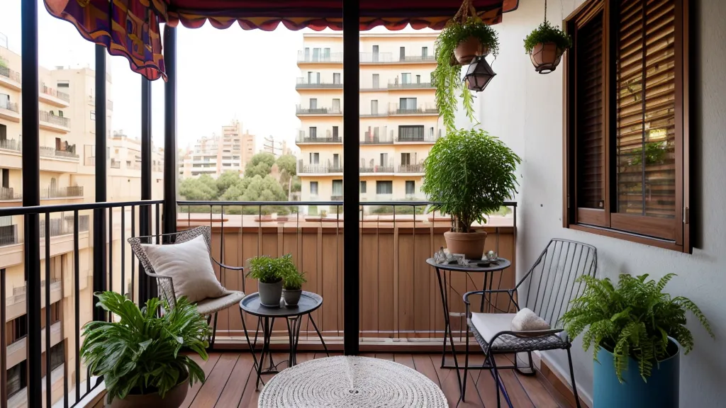Brote nuevo de un helecho de interior desenrollándose en una kokedama con poca luz