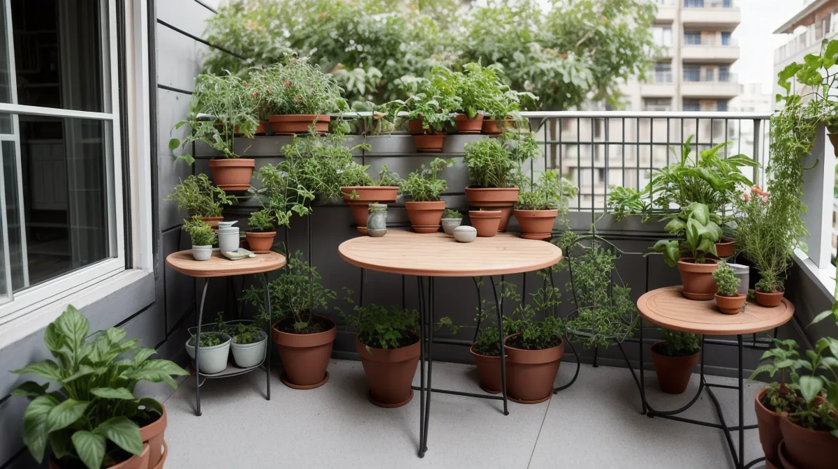 Sustrato orgánico para huerto urbano en una terraza de Barcelona en otoño