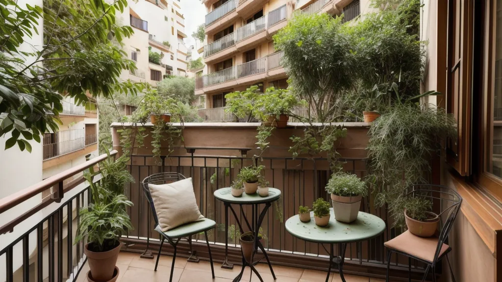 Lechuga romana estirada por falta de luz en un huerto urbano de Barcelona