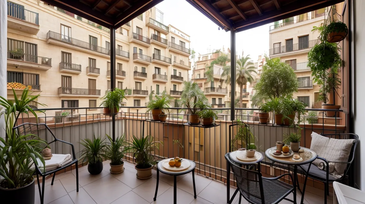 Huerto orgánico premium en terraza norte con compostaje doméstico y agricultura ecológica en casa